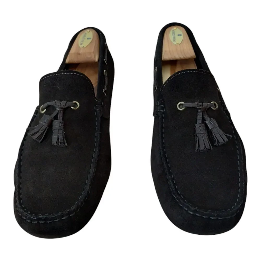 Atelier Men's Suede Slip On‎ Tasseled Driving Loafers Moccasins Size 45
